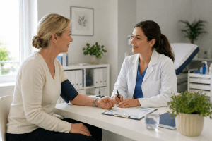 Preventieve medische controle in Spanje tijdens consultatie bij arts